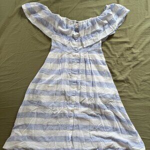 Lulus cotton off the shoulder dress S
